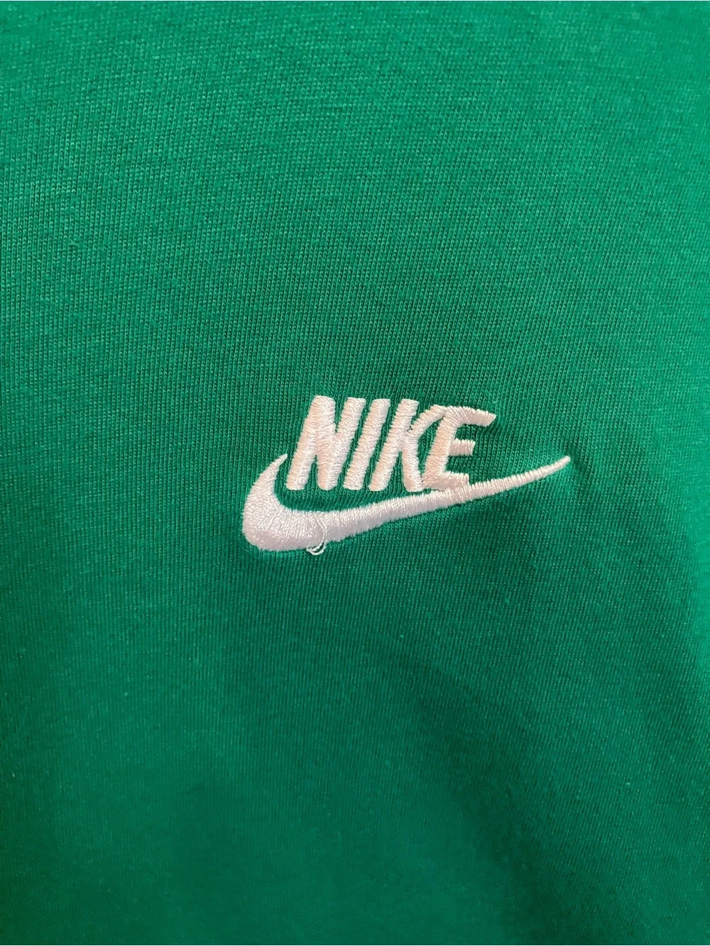 Nike Emerald Green Tee with White Swoosh